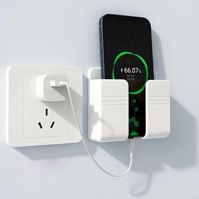 Wall Mounted Mobile Holder With Adhesive Strips (Pack of 4)