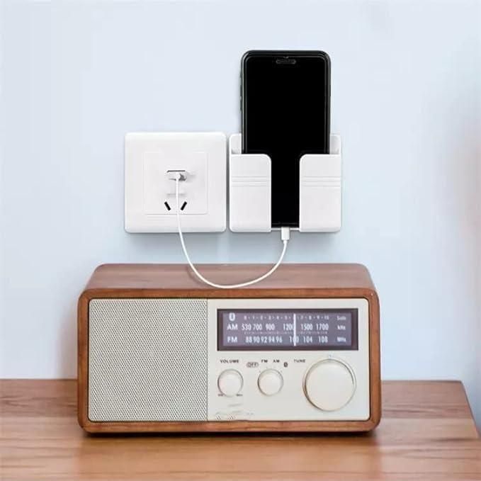 Wall Mounted Mobile Holder With Adhesive Strips (Pack of 4)